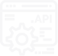 Imagen de una nube con el texto de API dentro de ella